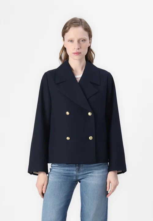 Berg-Feldt | Klassischer Damen Peacoat mit Langen Ärmeln