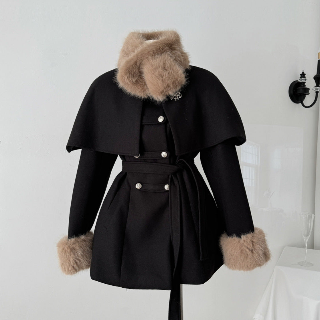 Berg-Feldt | Lang mit Abnehmbarem Kragen für Frauen Ideal für Den Winter