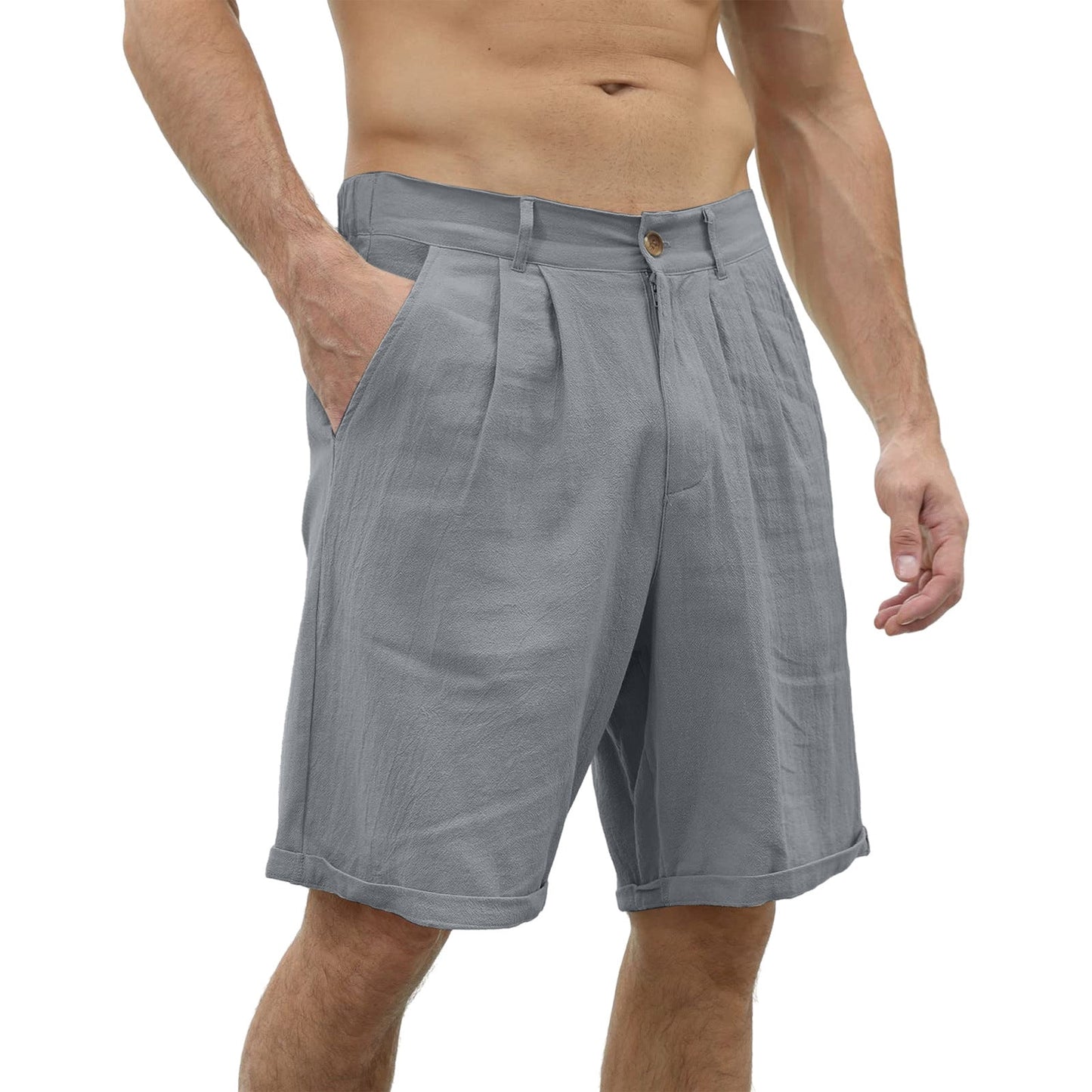 Bence Men's Linen Summer Shorts