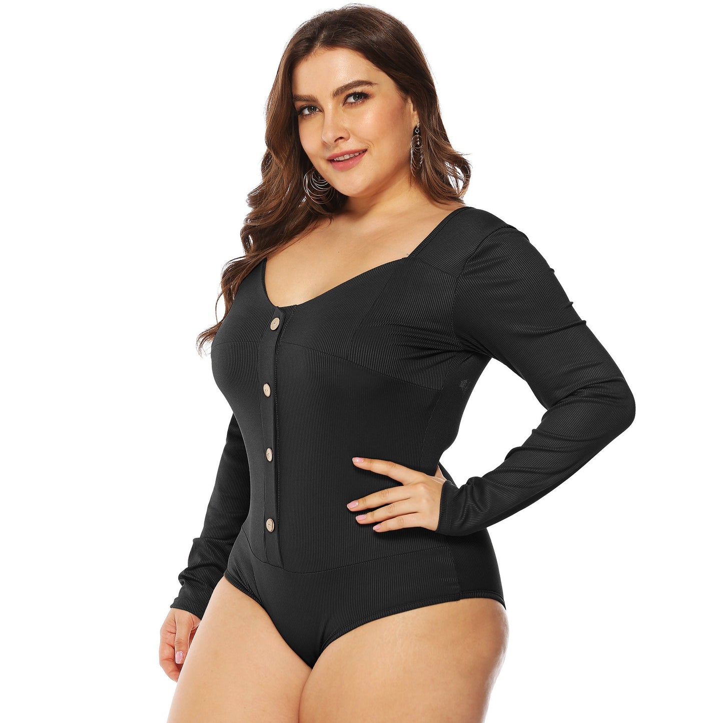 Women's Long-Sleeve Button-Down Bodysuit berg-feldt