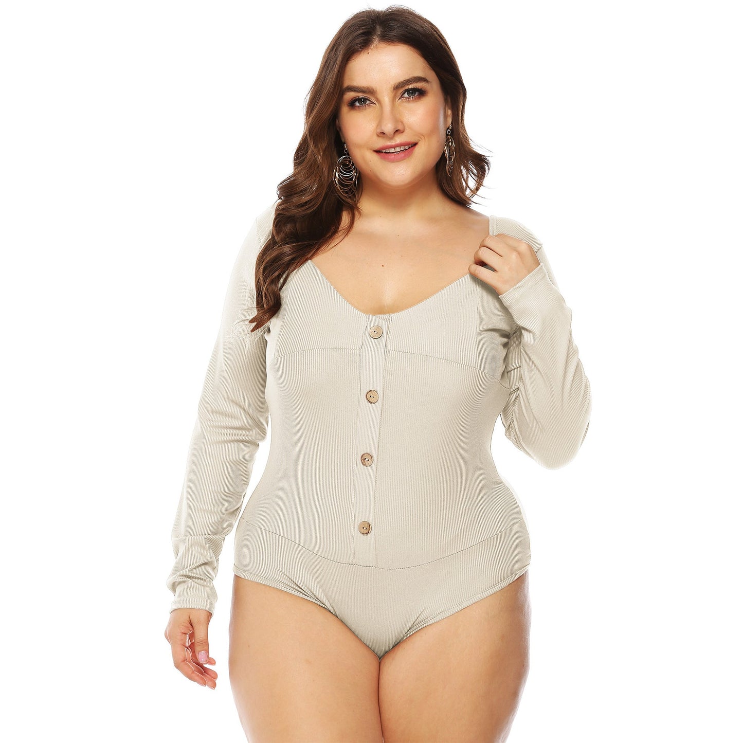 Women's Long-Sleeve Button-Down Bodysuit berg-feldt