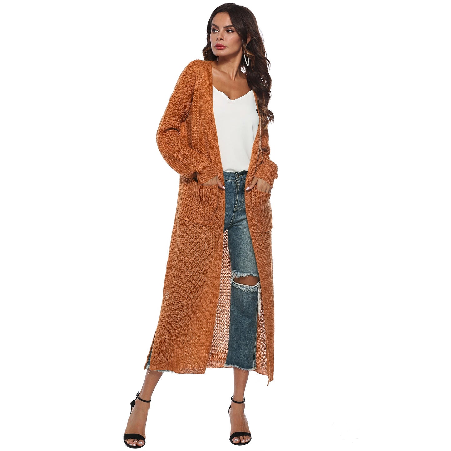 Langarm-Cardigan für Damen mit Taschen von Berg-Feldt