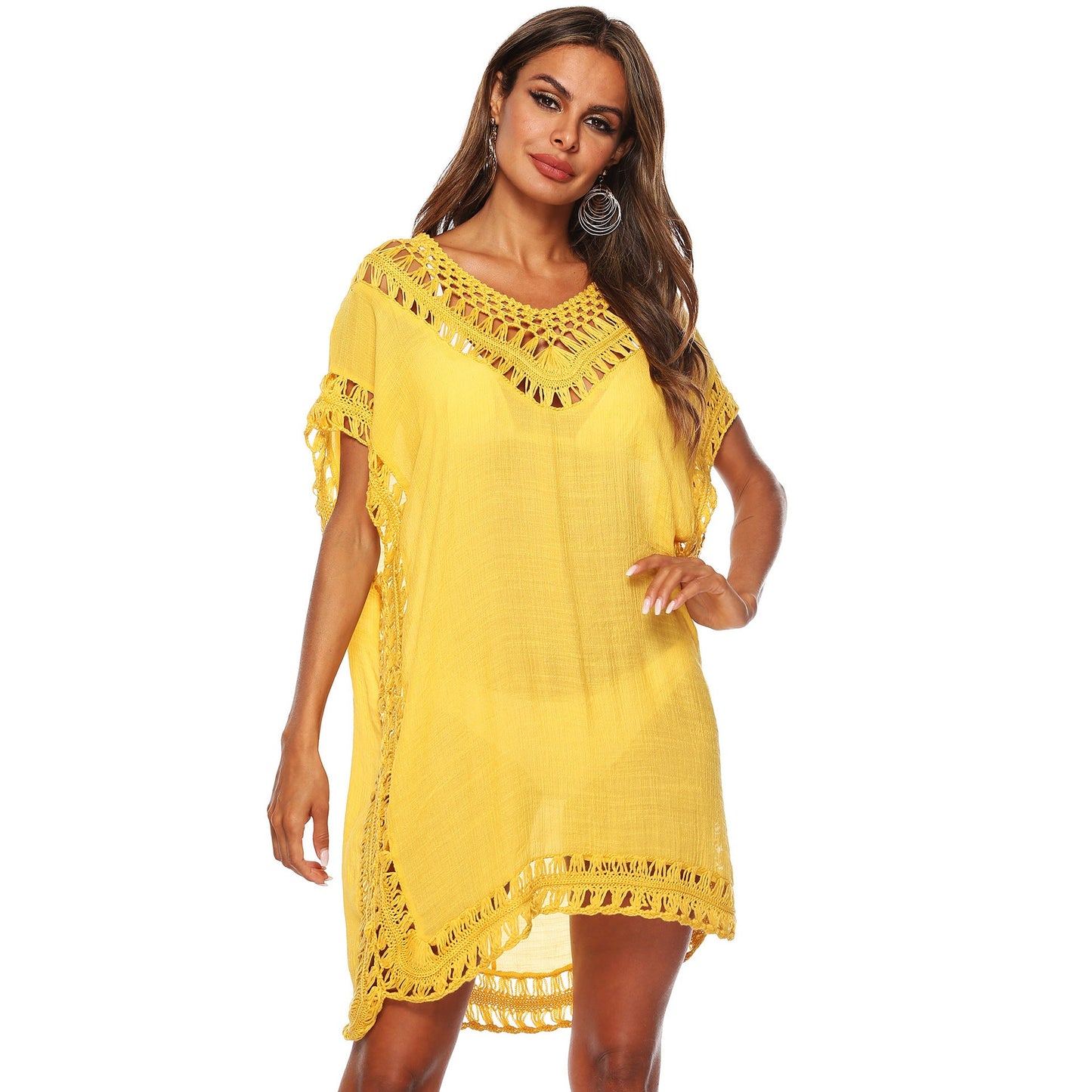 Women's Crochet Lace Beach Tunic Cover-Up berg-feldt