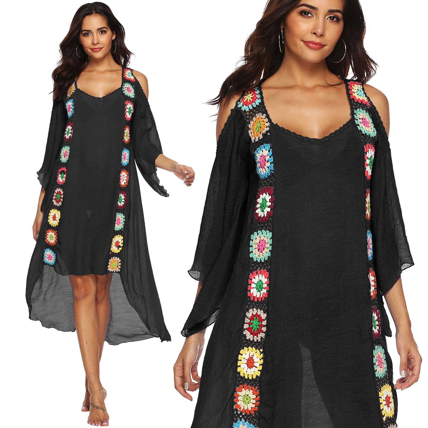 Robe de plage élégante à épaules dénudées de berg-feldt