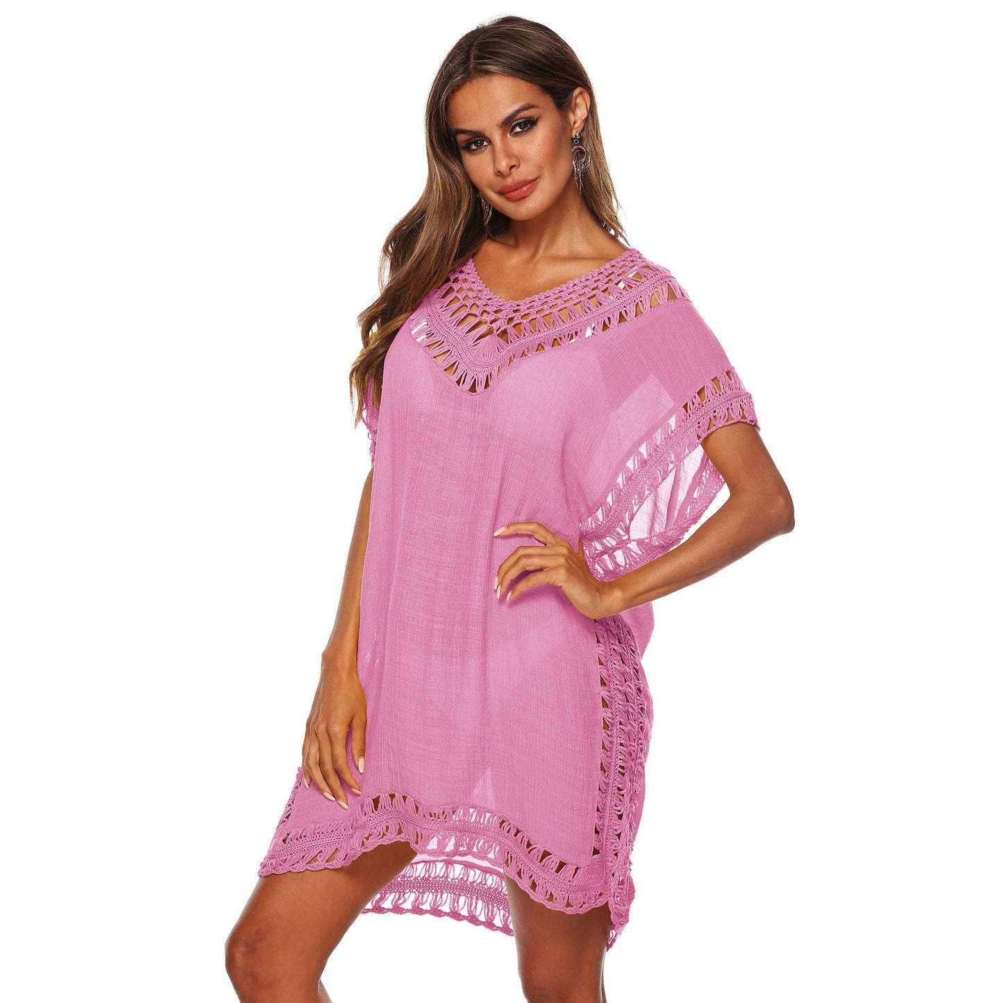Women's Crochet Lace Beach Tunic Cover-Up berg-feldt