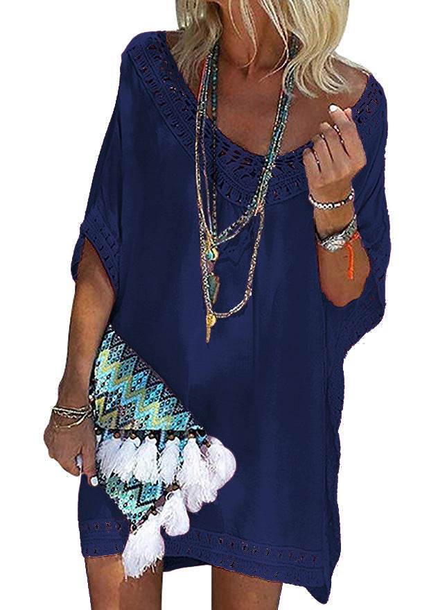 Women's Crochet Lace Beach Tunic Cover-Up berg-feldt