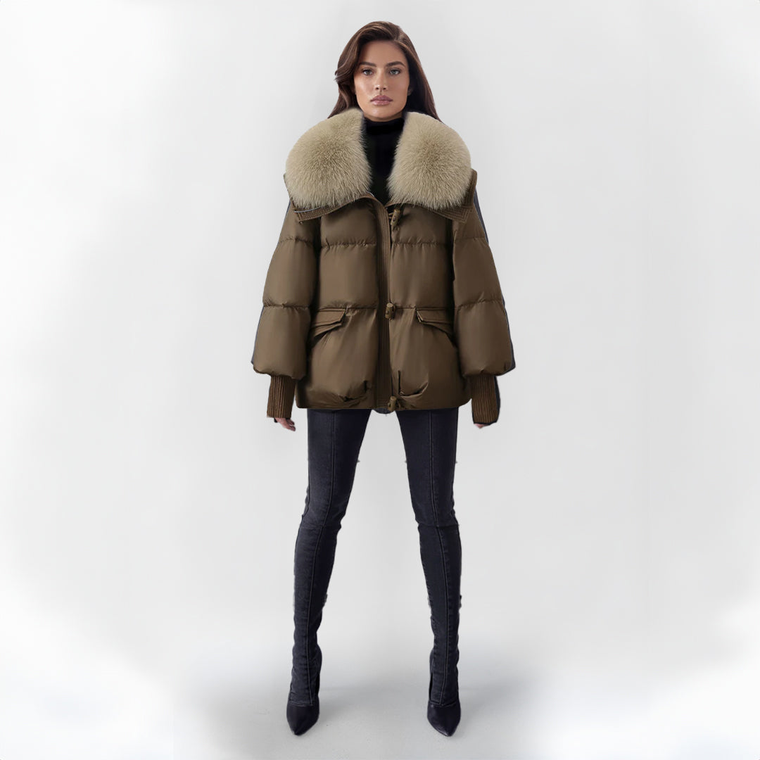 Berg-Feldt | Pufferjacke mit Kunstpelzkragen