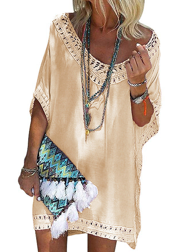 Women's Crochet Lace Beach Tunic Cover-Up berg-feldt