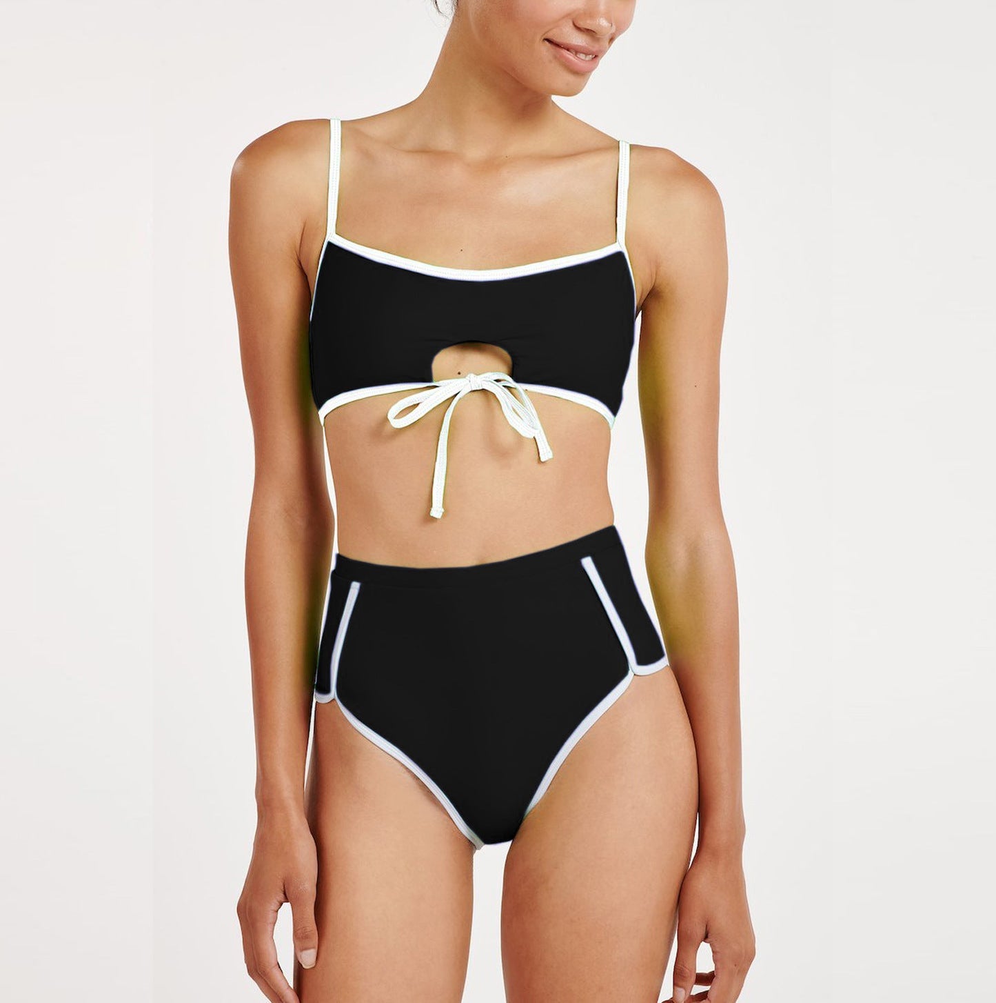 Culotte de bikini taille haute pour femme avec porte-clés fantaisie de berg-feldt