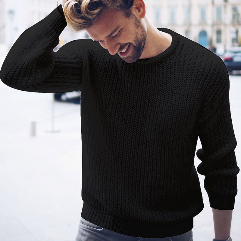 Herren lässiger Pullover mit luftiger Struktur Berg-Feldt