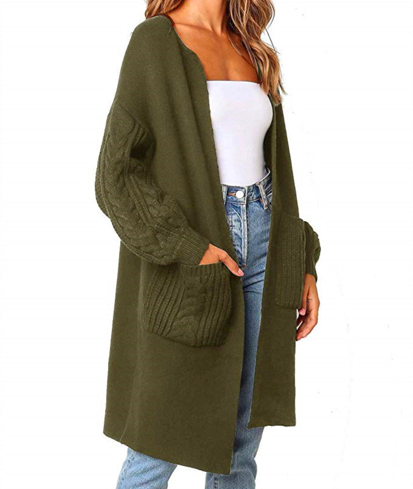 Gros cardigan en maille tressée pour femme de berg-feldt