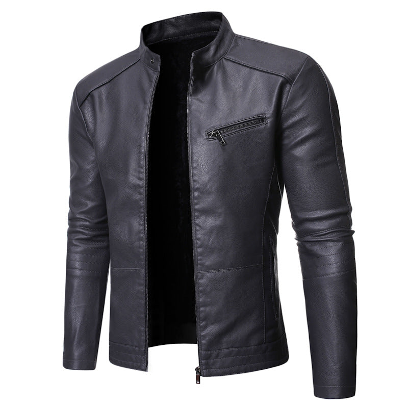 Veste de moto élégante pour homme avec col montant moderne Berg-Feldt