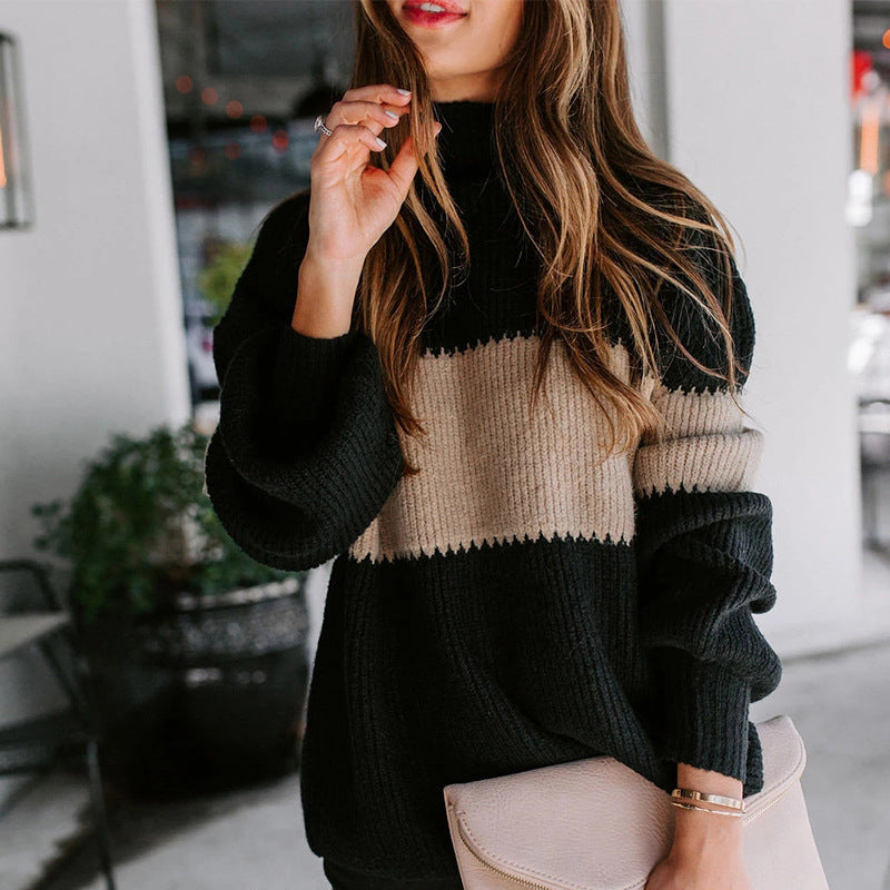 Chandail en tricot tendance pour femme avec combinaison de couleurs innovante et design texturé Berg-Feldt