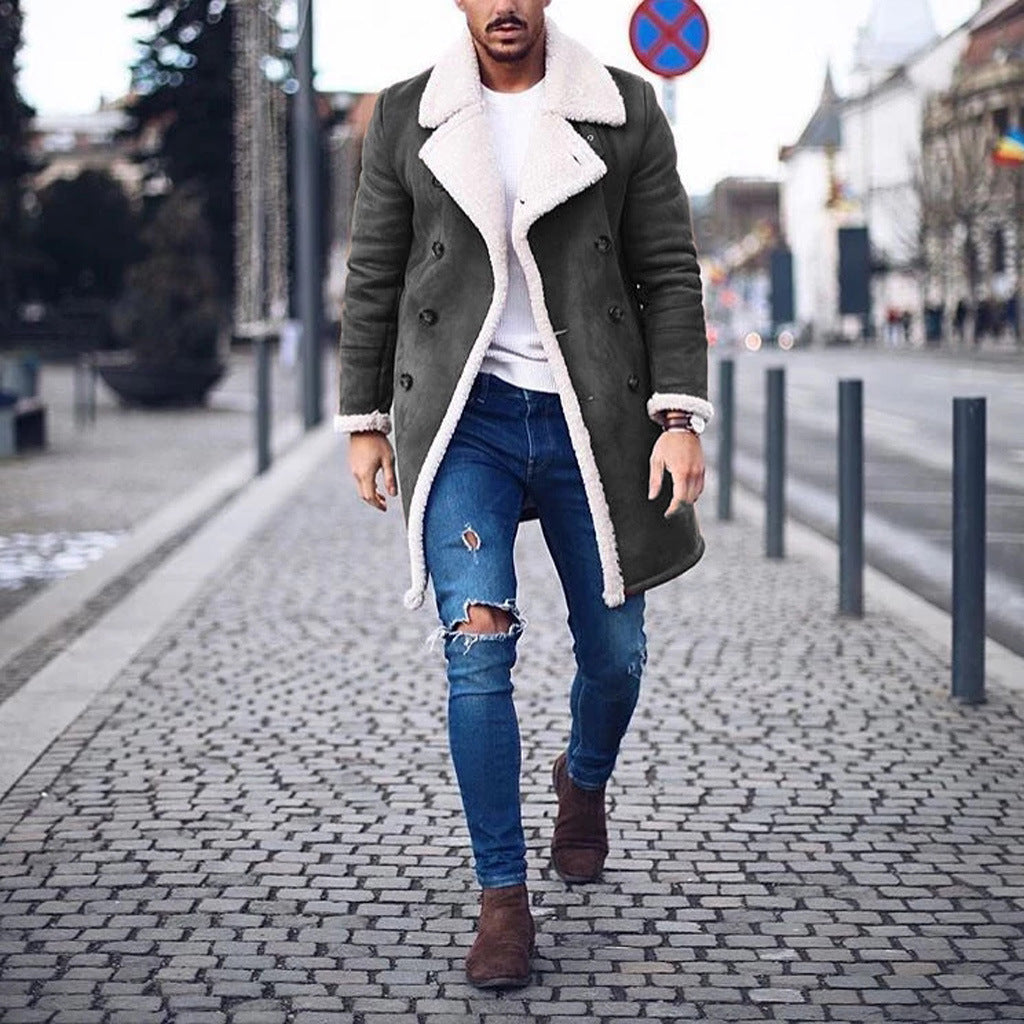 Manteau homme en peau de mouton avec doublure teddy luxueuse Berg-Feldt