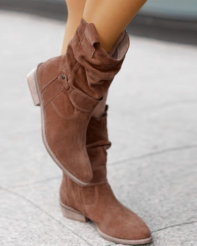 Berg-Feldt | Modische Stiefel mit Flachen Absätzen