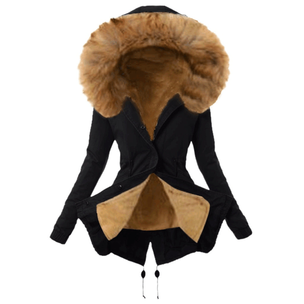 Parka femme tendance avec col en fausse fourrure amovible Berg-Feldt