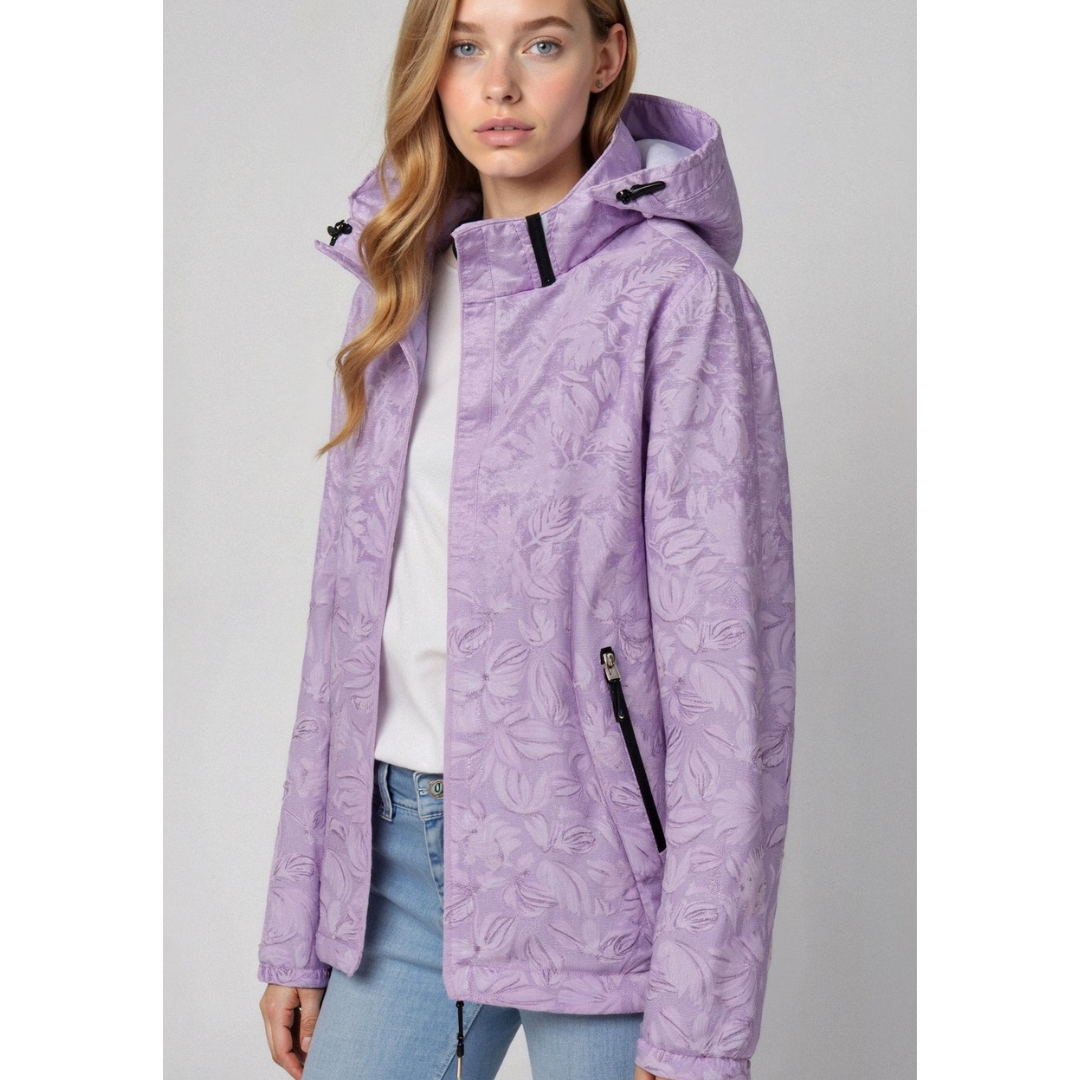 Berg-Feldt | Veste coupe-vent à capuche et fermeture éclair intégrale pour femme