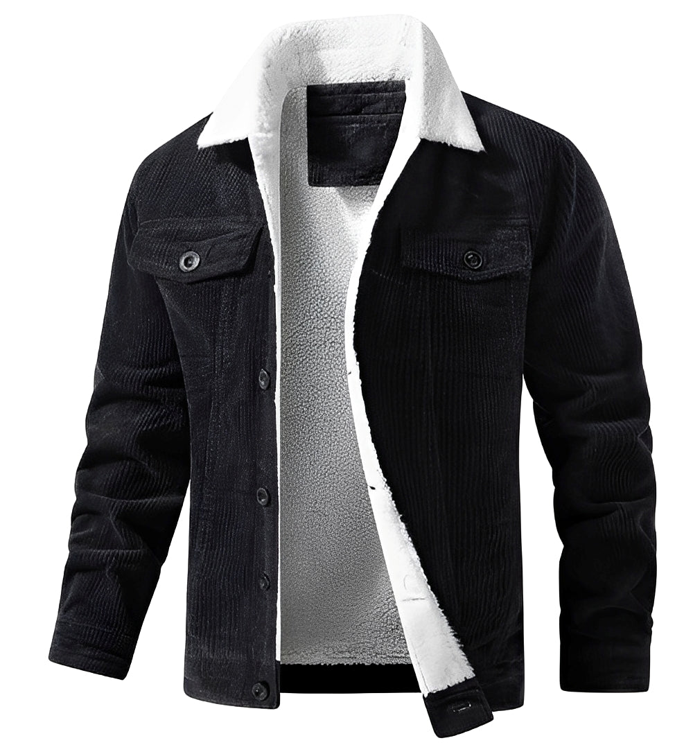 Berg-Feldt | klassische Cord-Plüschjacke für Männer