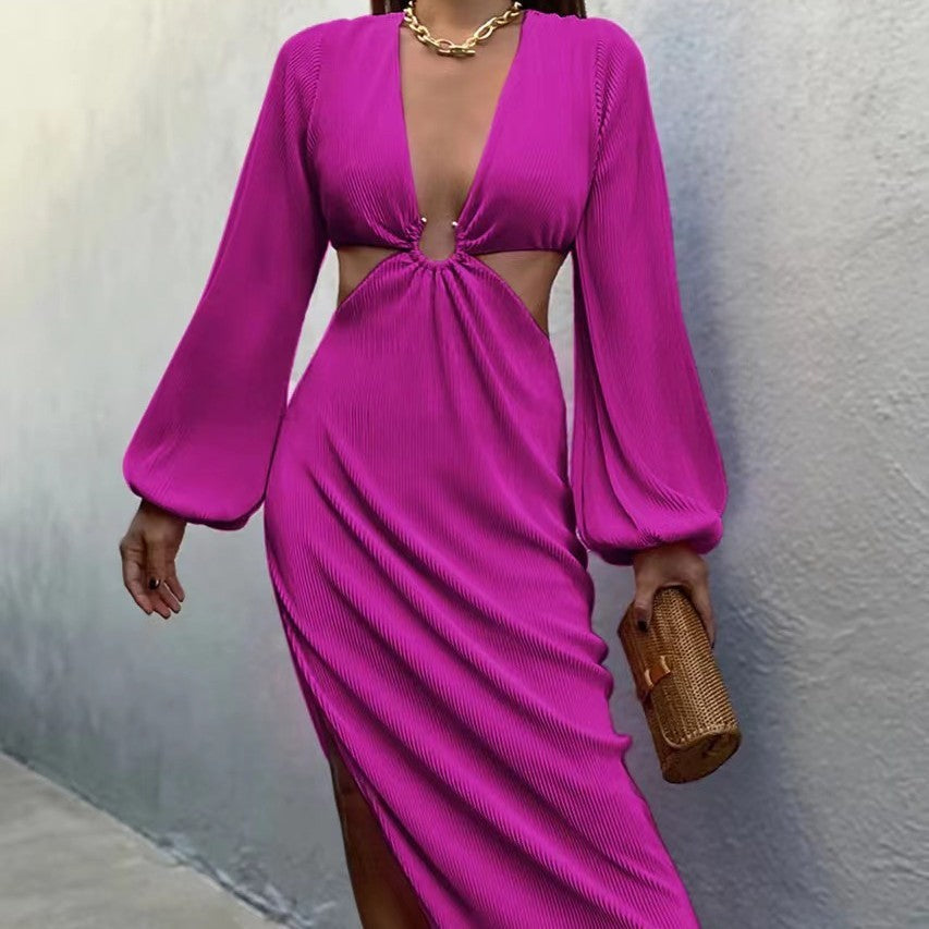 Robe d'automne infroissable pour femme de Fudus