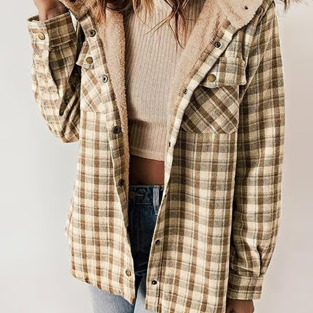 Berg-Feldt | Karierten Kapuzenjacke – Lässiger Herbst - Look