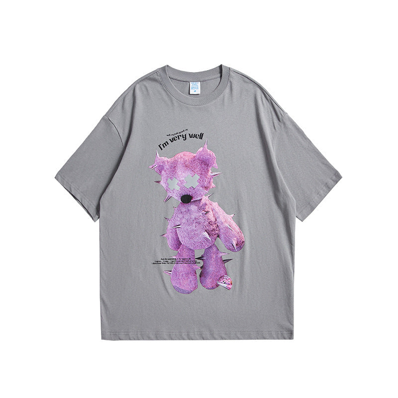 Grand t-shirt réfléchissant à motif animal de Fudus