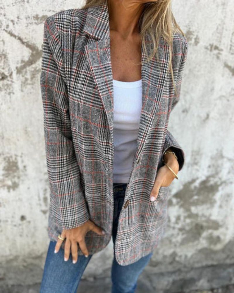 Berg-Feldt | Blazer à Carreaux Intemporel