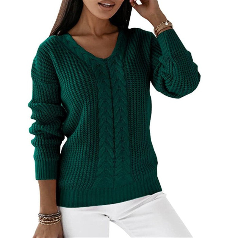 Berg-Feldt | Strickpullover mit V-ausschnitt Weiche Acryl Klassisch und Komfortabel