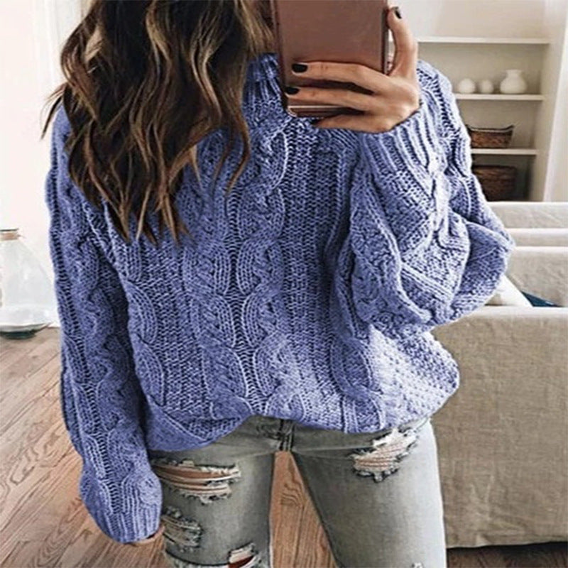 Pull en grosse maille pour femme avec motif tressé tendance Berg-Feldt