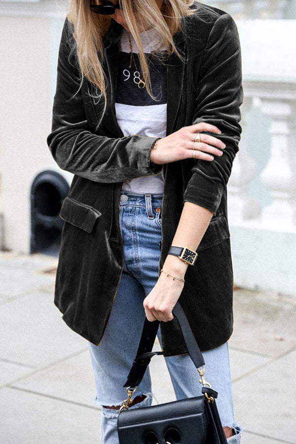 Berg-Feldt | Blazer en velours de style streetwear