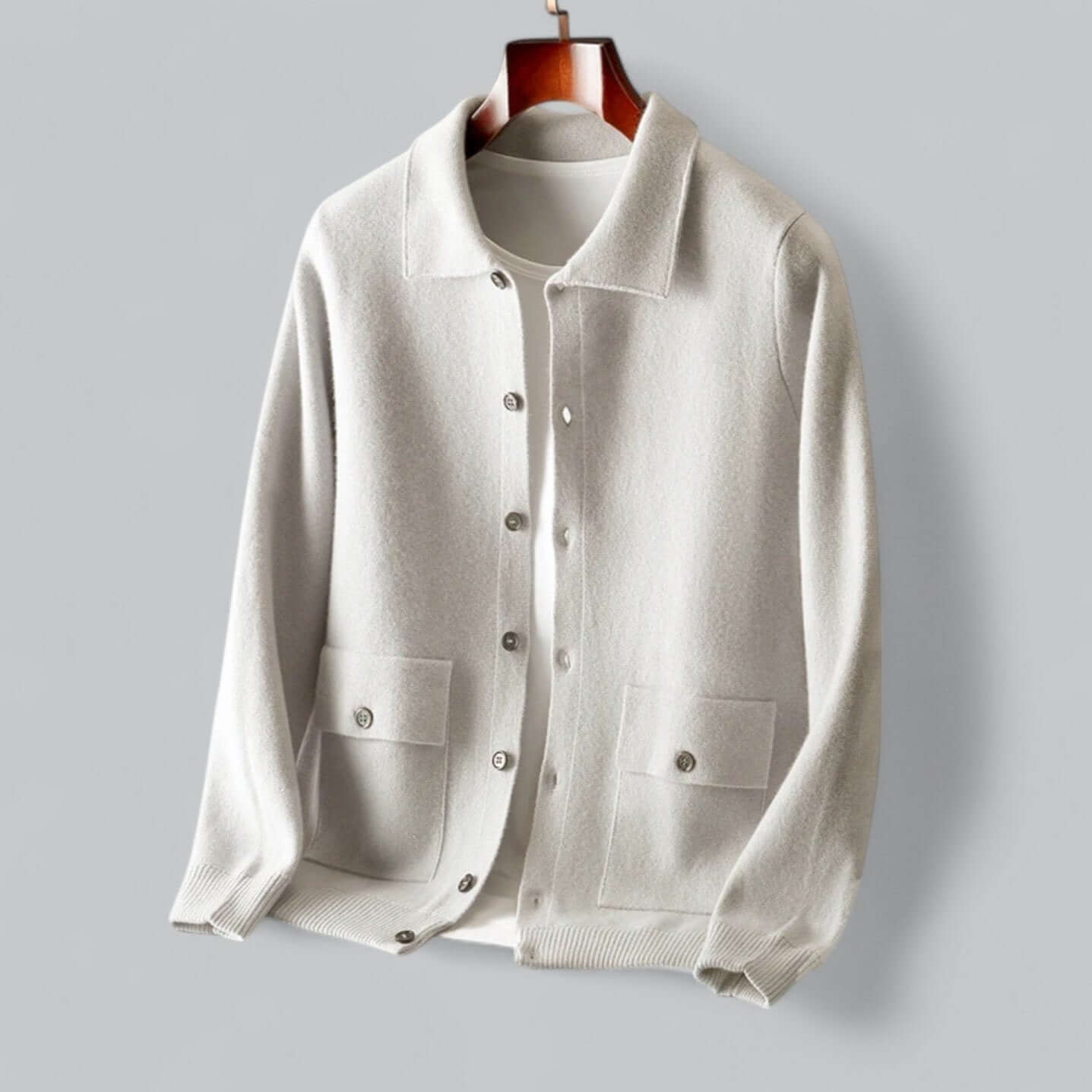 Berg-Feldt | Herren Kaschmir-Mischung Cardigan Jacke