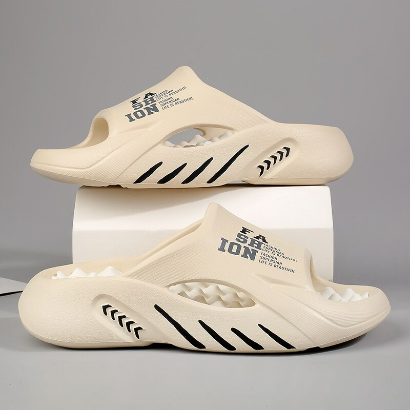 Berg-Feldt Luxus Herren Badeschuhe: Orthopädisch, weiches Fußbett, rutschfeste Sohle
