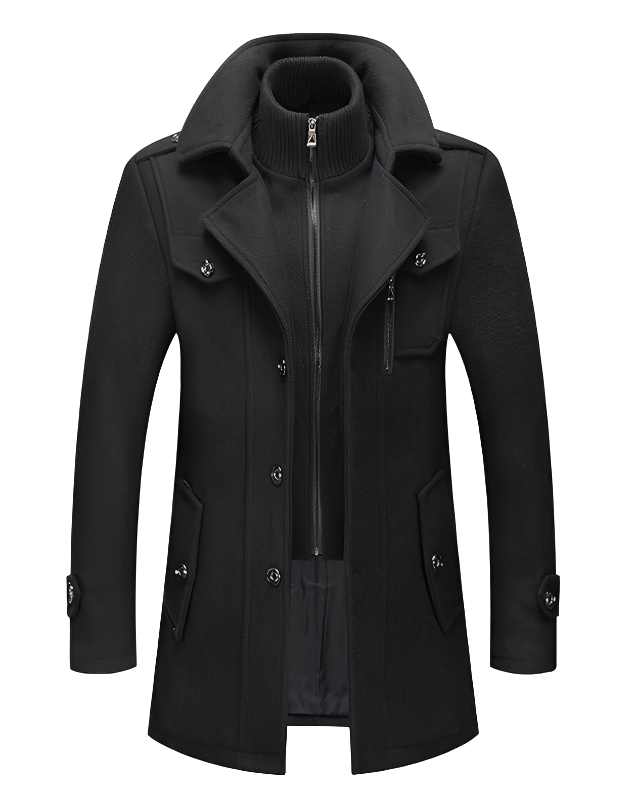 Berg-Feldt | Stylische Jacke mit doppeltem Kragen für Männer
