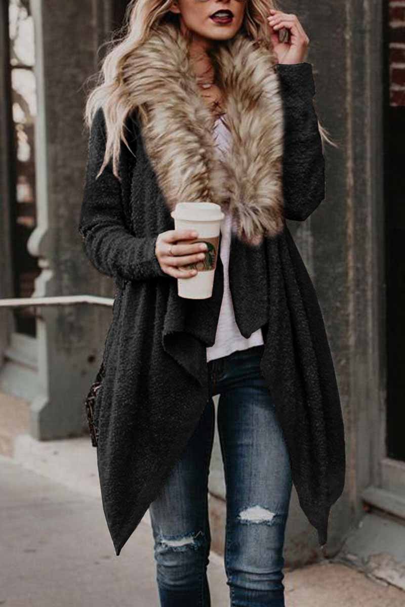 Berg-Feldt | Flauschige Plüsch Jacke Damen