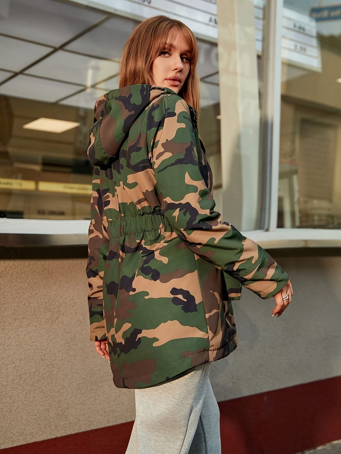 Berg-Feldt | Hiver décontracté douillet avec doublure polaire et capuche pour femme Idéal pour l'automne-hiver