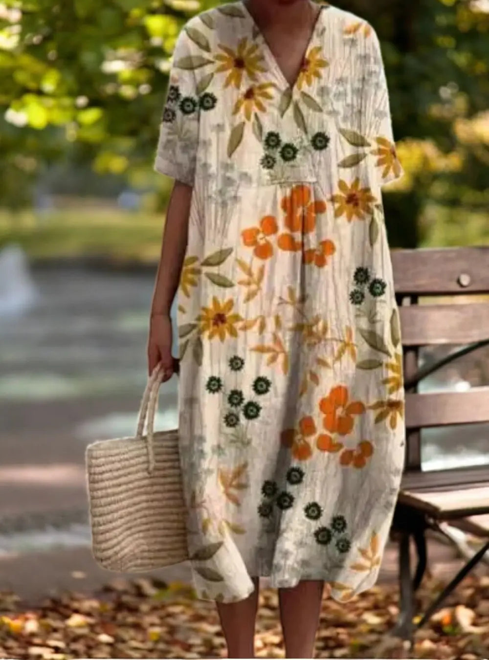 Robe longue Berg-Feldt : L'été en fleurs