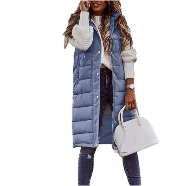 Berg-Feldt | Manteau d'Hiver Long sans Manches pour Femme