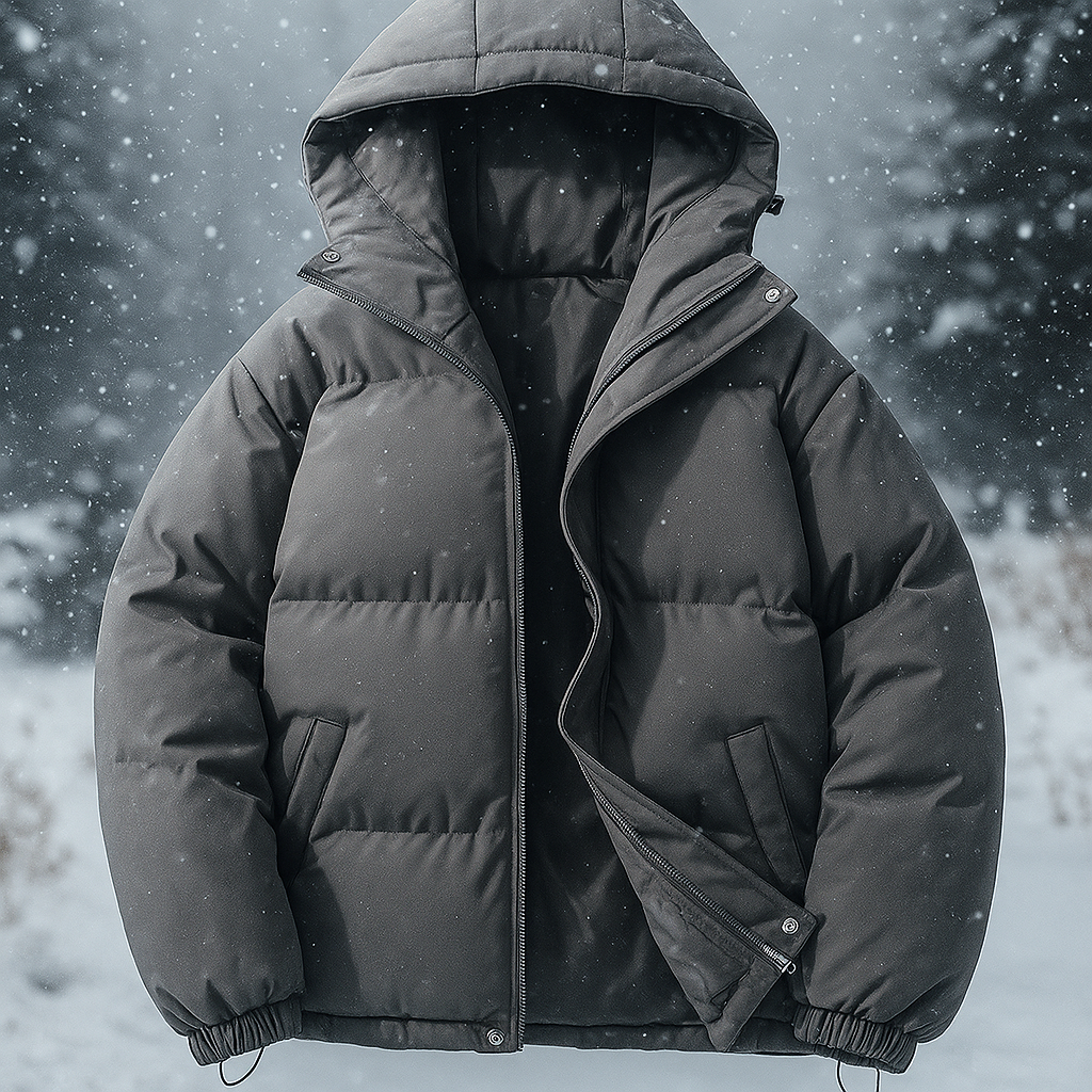 Berg-Feldt | Kurze gepolsterte Jacke mit Kapuze Stilla