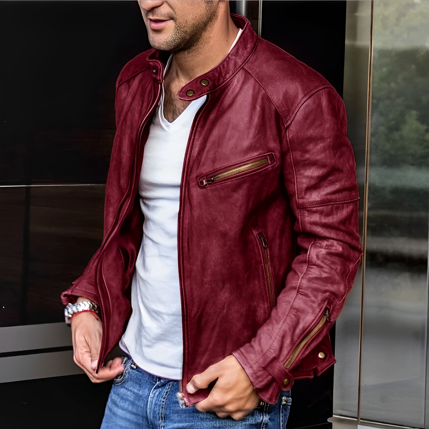 Berg-Feldt | Elegante Lederjacke für Herren