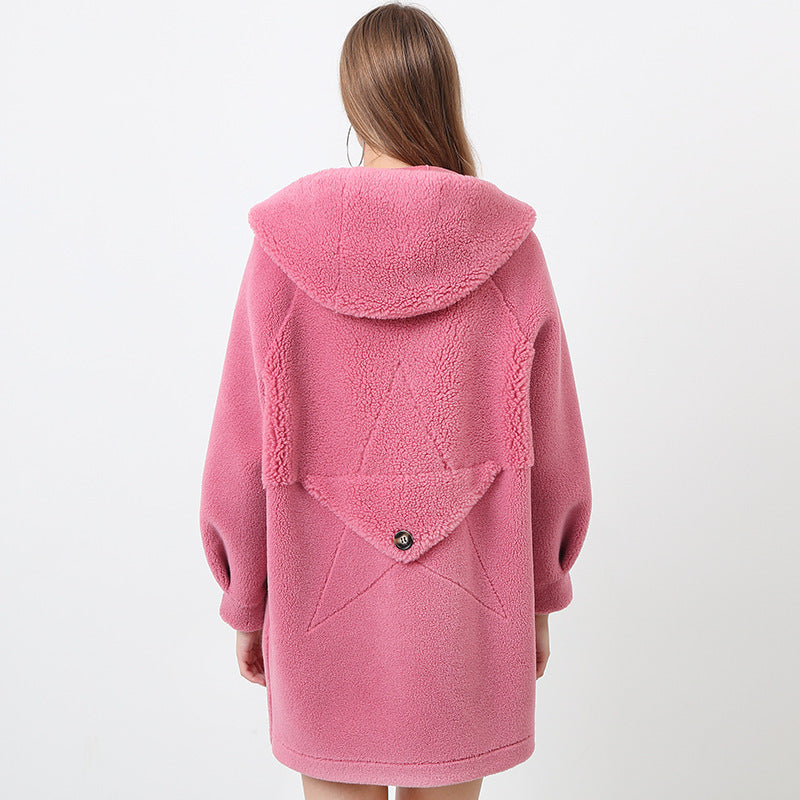 Veste à capuche douillette pour femme avec motif étoile Berg-Feldt