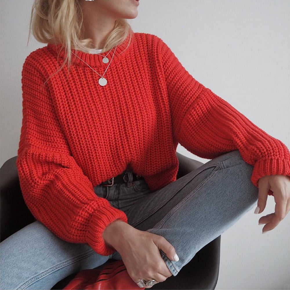 Pull en grosse maille pour femme, coupe décontractée et manches oversize Berg-Feldt