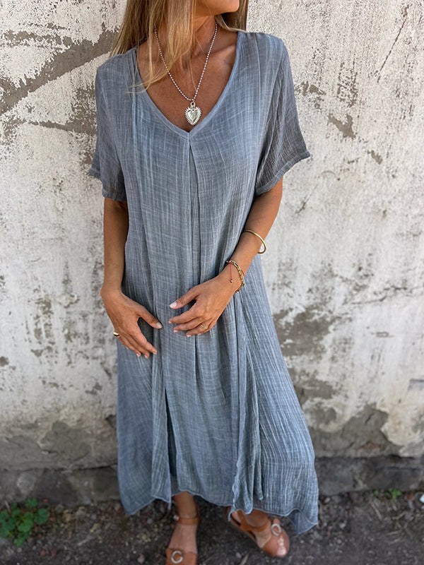 Robe en coton et lin - Tami