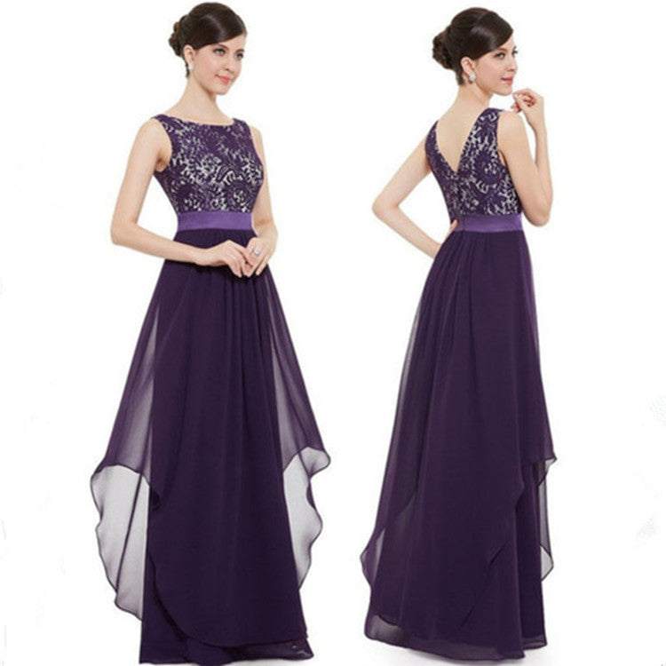Robe en mousseline et dentelle par Fudus