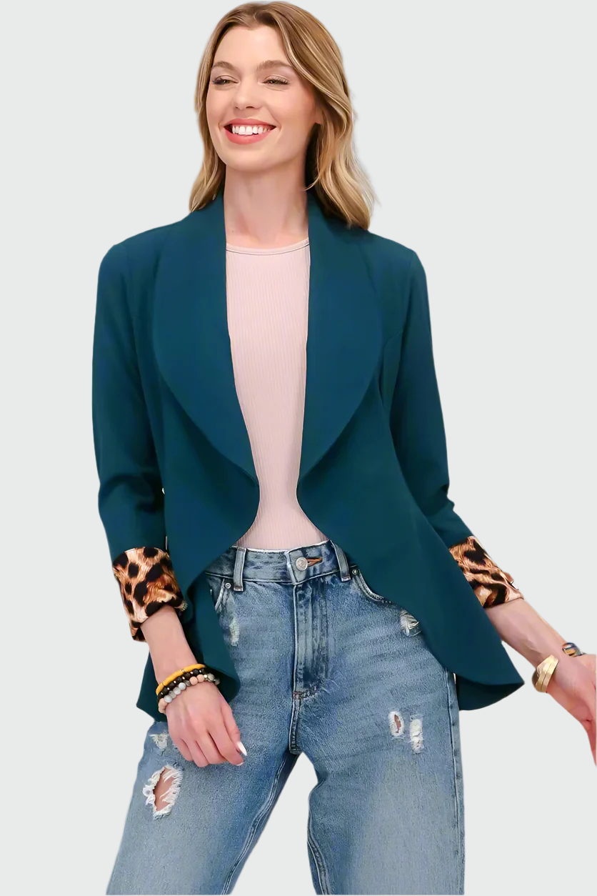 Berg-Feldt | Freizeit Blazer mit Pantherdetail