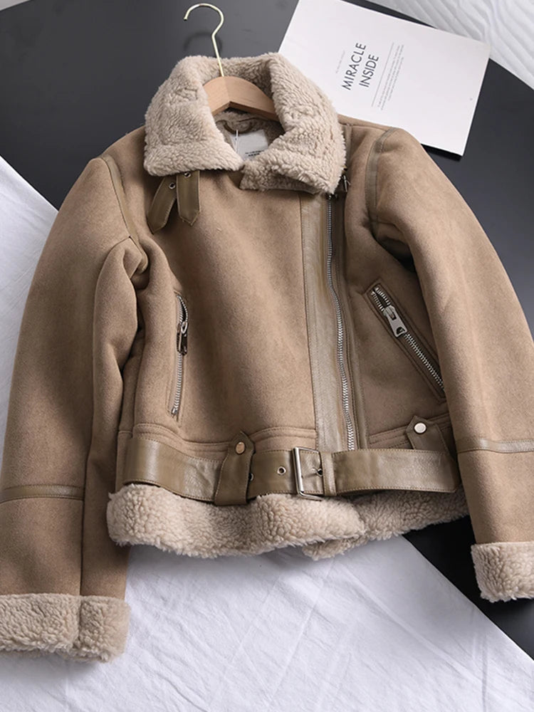 Berg-Feldt | Blouson d'hiver en daim - Chaud & élégant