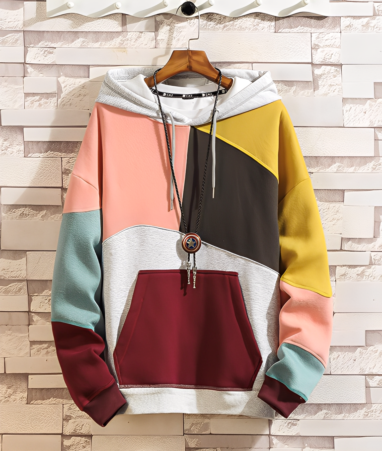 Berg-Feldt | Farbiger, Lockere Hoodie für Männer