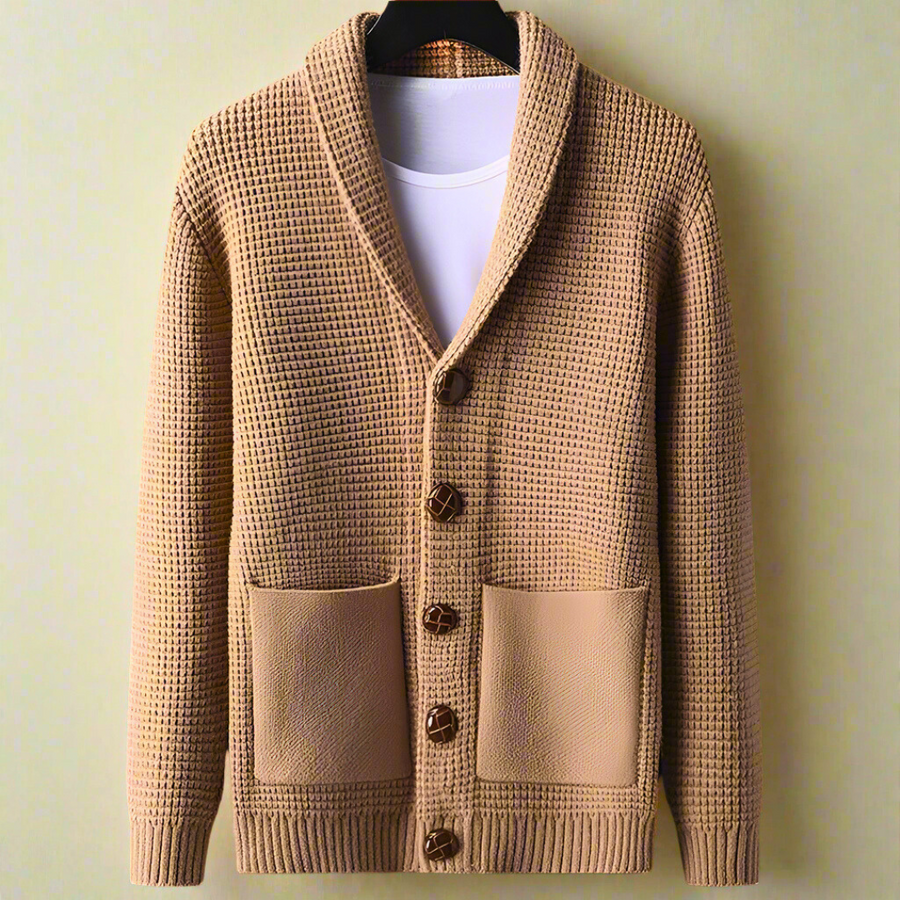 ANTONIUS – Geknöpfte Strickjacke