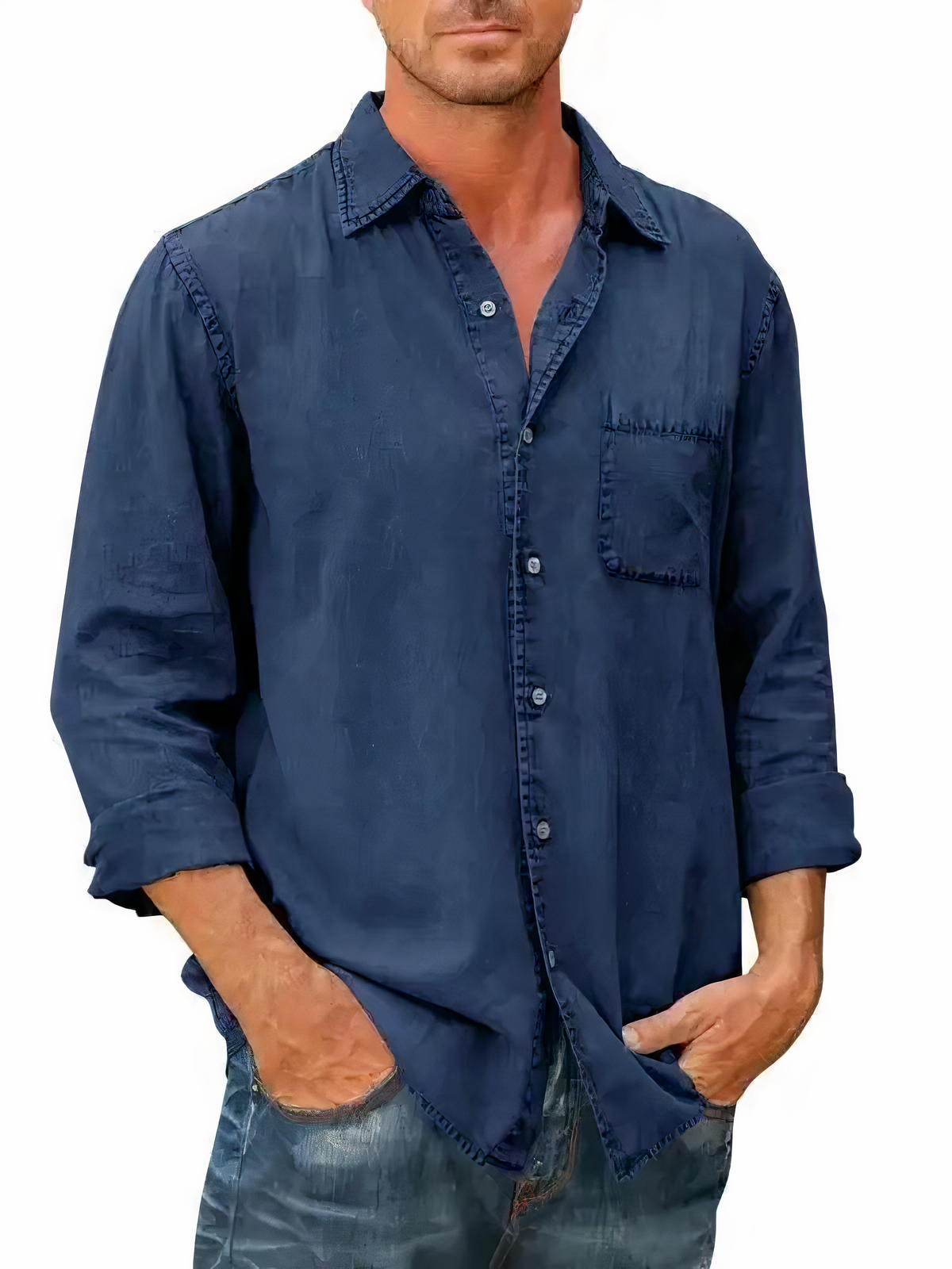 Denimhemd mit langen Ärmeln – Mateo
