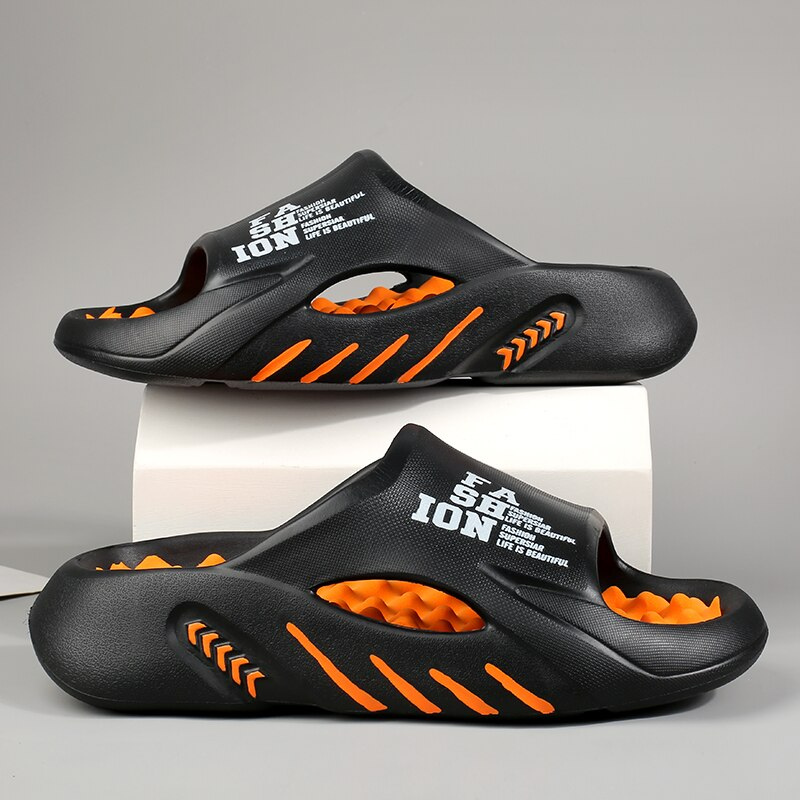 Berg-Feldt Luxus Herren Badeschuhe: Orthopädisch, weiches Fußbett, rutschfeste Sohle