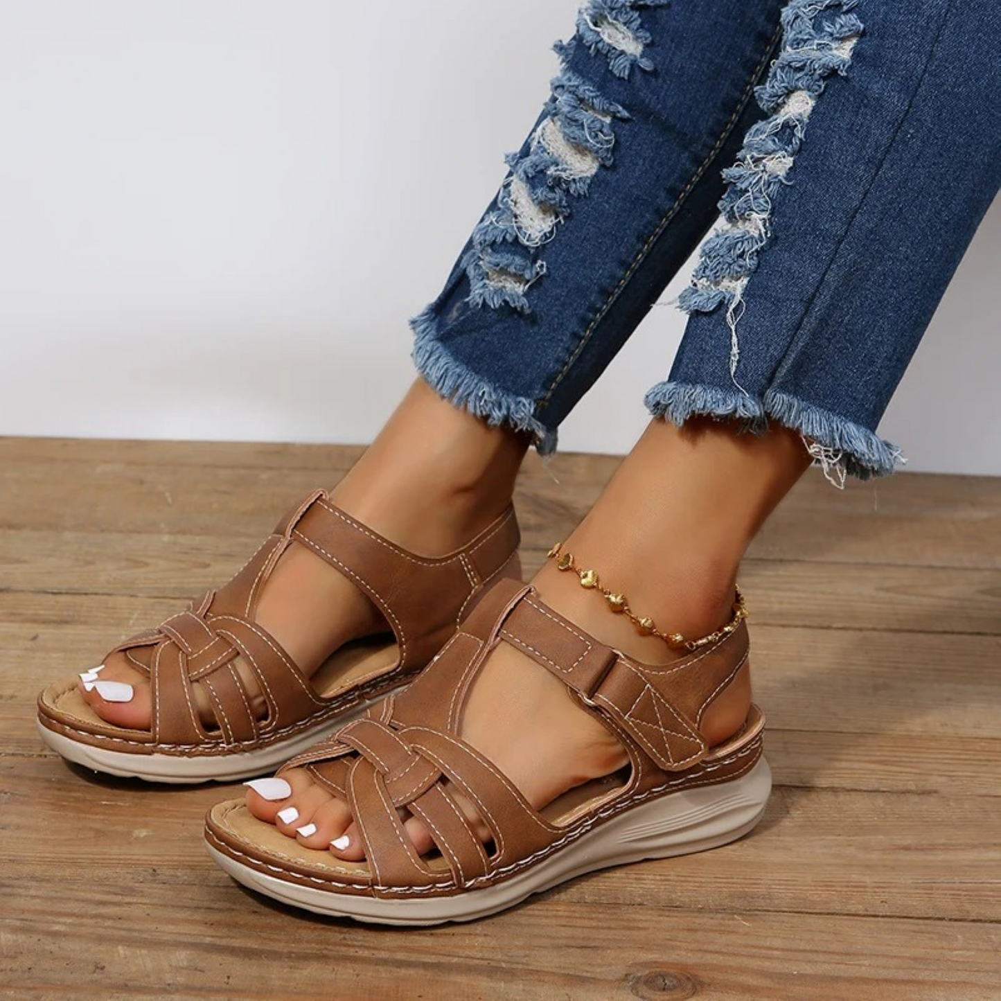 Damen Sandalen aus Wildleder - Alesia