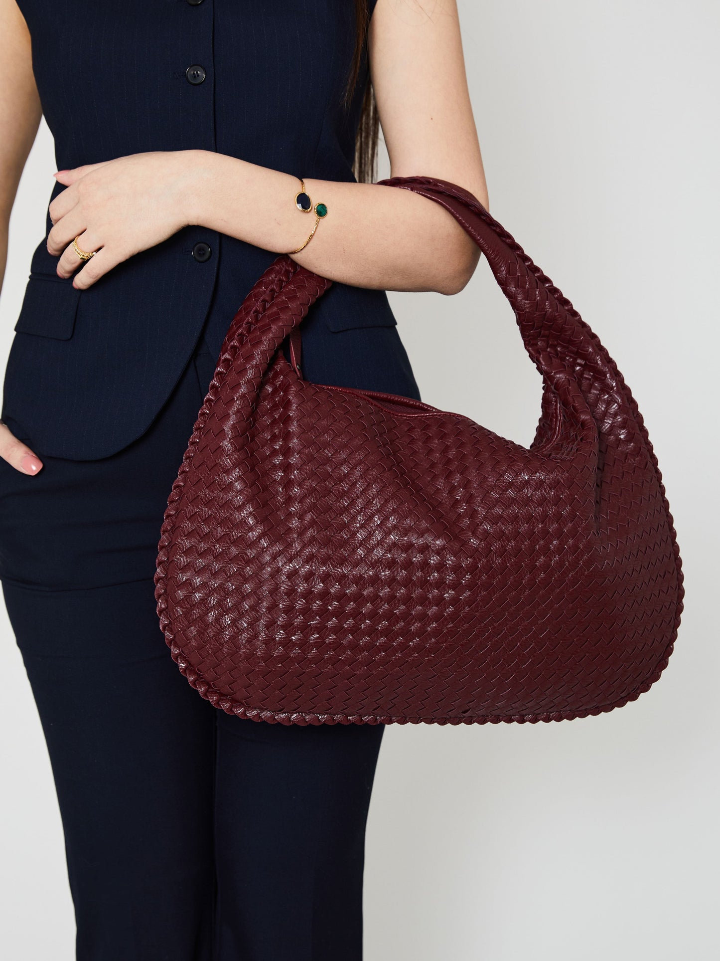 Berg-Feldt | Luxus Damen Handtasche mit Geflochtenem Design - Berg-Feldt